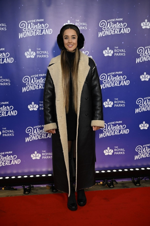 Emily Andre at Hyde Park Winter Wonderland Preview in London, November 2024