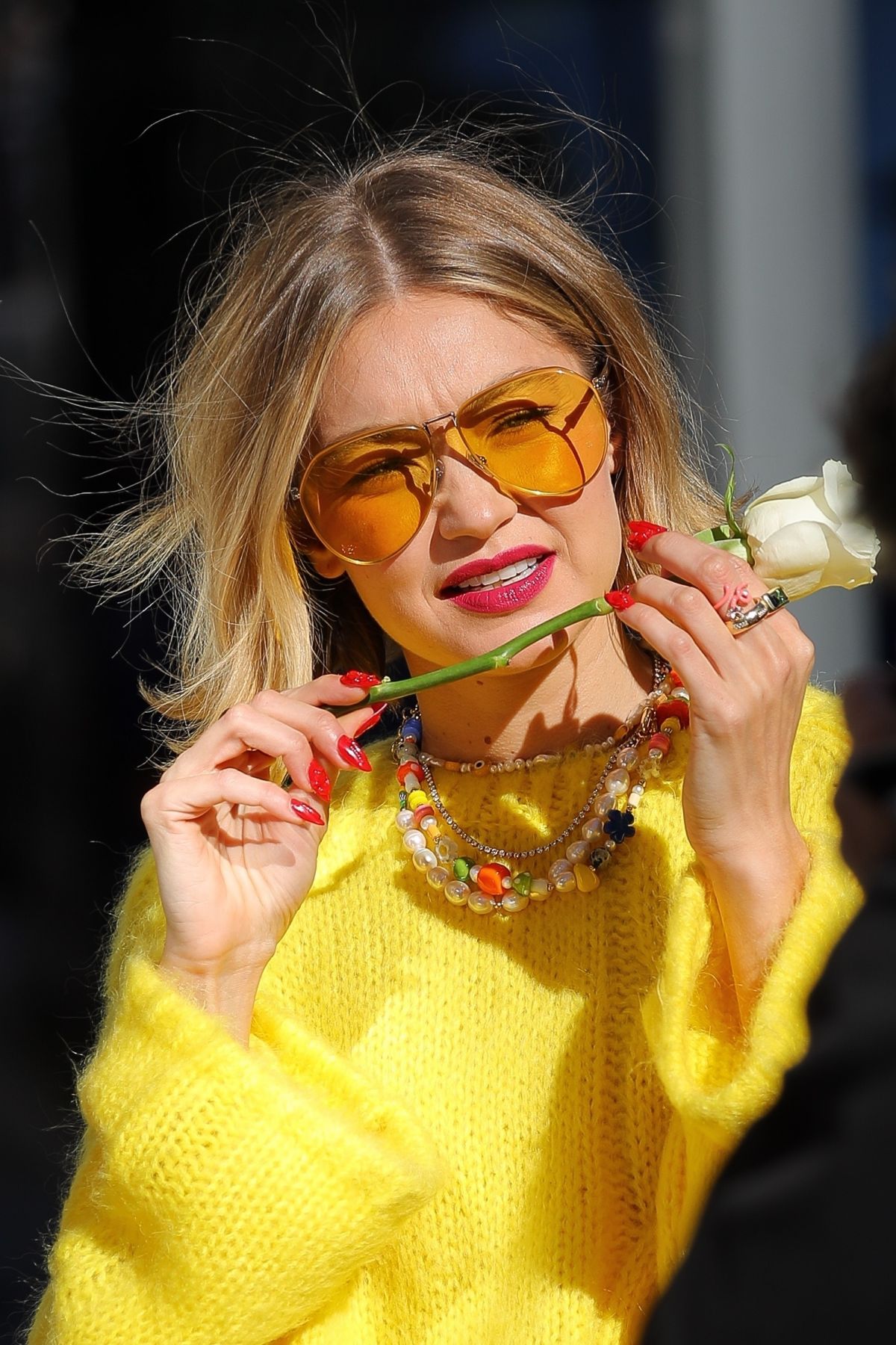 Gigi Hadid at Photoshoot in New York City, November 2024