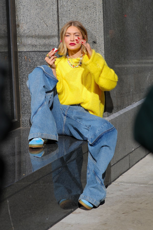 Gigi Hadid at Photoshoot in New York City, November 2024 12