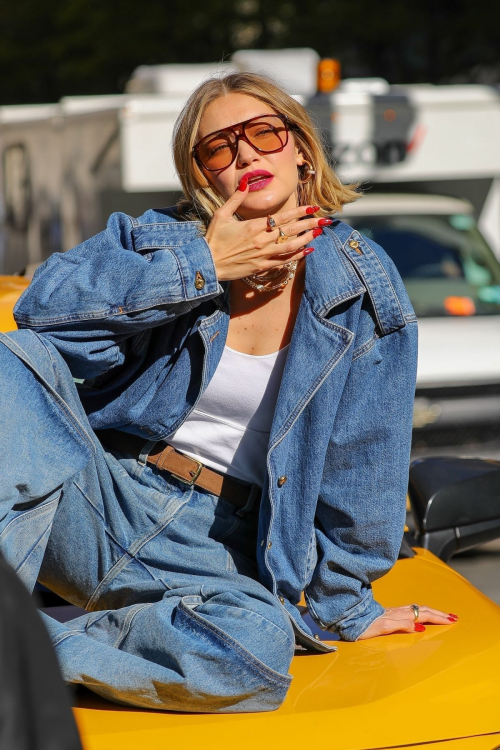 Gigi Hadid at Photoshoot in New York City, November 2024 3