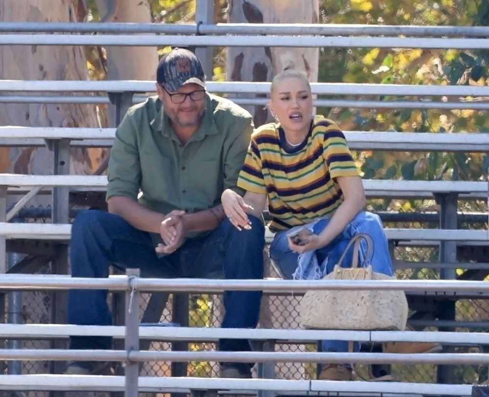 Gwen Stefani and Blake Shelton at Son’s Football Game, November 2024