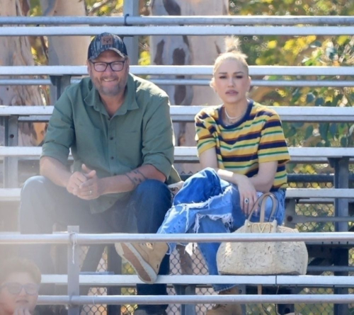 Gwen Stefani and Blake Shelton at Son’s Football Game, November 2024 4