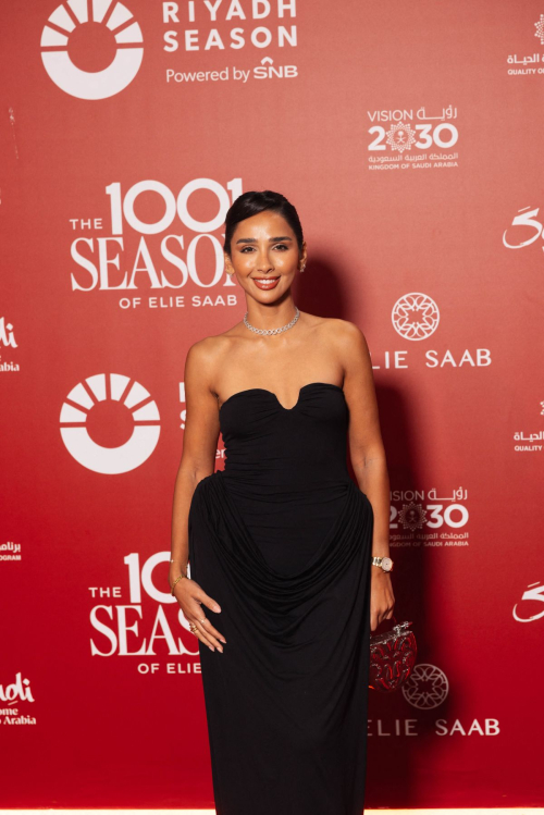 Hala Abdallah at Elie Saab Anniversary Fashion Show, November 2024