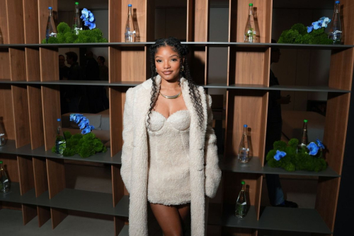 Halle Bailey at Evian x Humanrace by Pharrell Williams Launch Dinner, November 2024 3