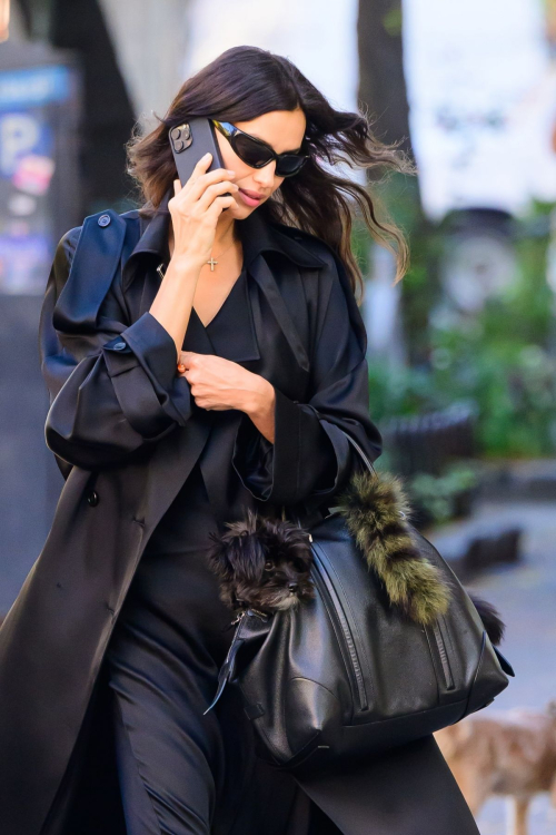 Irina Shayk in All-Black for Errands in NYC, November 2024 2