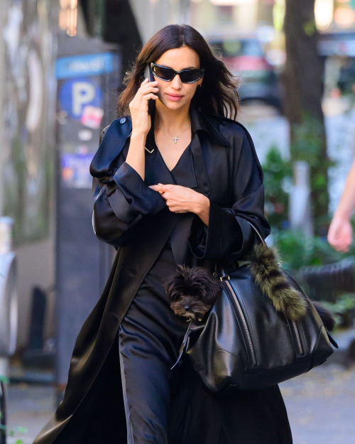 Irina Shayk in All-Black for Errands in NYC, November 2024 3