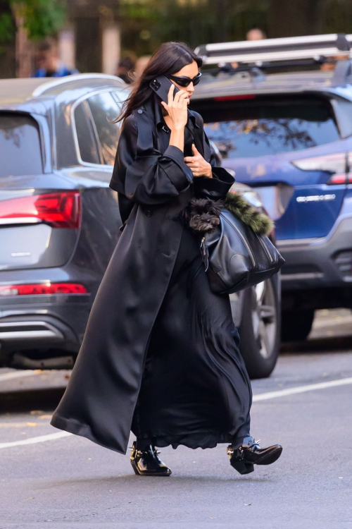 Irina Shayk in All-Black for Errands in NYC, November 2024 5