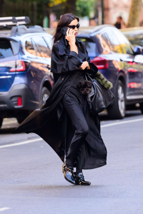 Irina Shayk in All-Black for Errands in NYC, November 2024 6