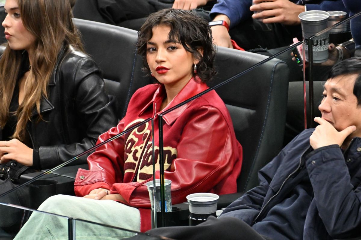 Isabela Merced at Los Angeles Clippers vs Utah Jazz NBA Game, November 2024