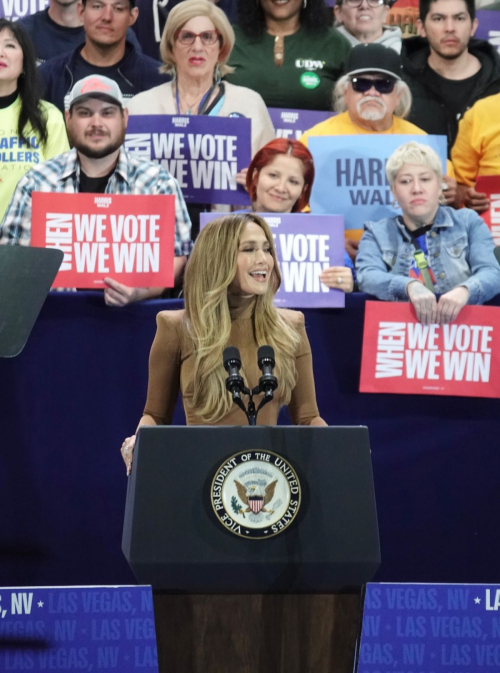 Jennifer Lopez Speaks at Kamala Harris Rally in Las Vegas, Oct 2024