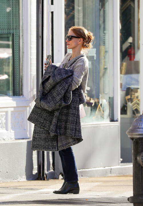 Jessica Chastain Out and About in New York, November 2024 4