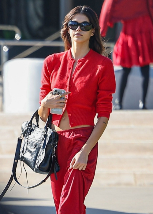 Kaia Gerber Out for Coffee in Los Angeles, November 2024 5