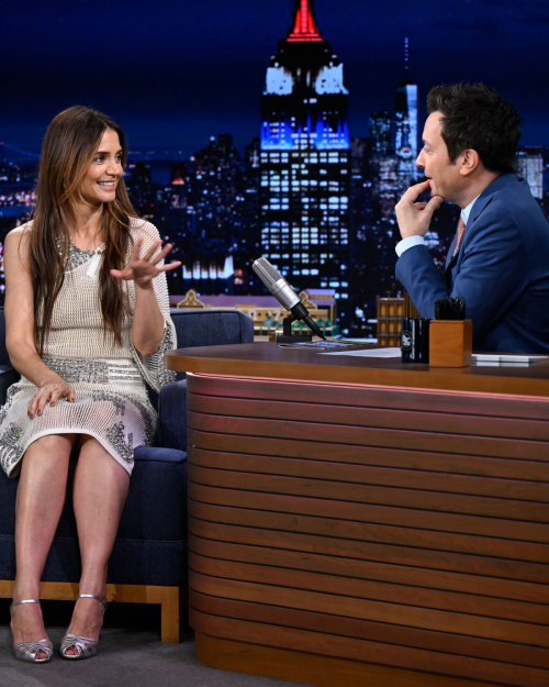 Katie Holmes at Tonight Show Starring Jimmy Fallon, NYC, November 2024 1