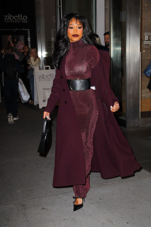 Keke Palmer Leaves SiriusXM Studios in New York, November 2024 1