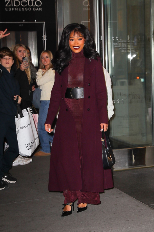 Keke Palmer Leaves SiriusXM Studios in New York, November 2024 4