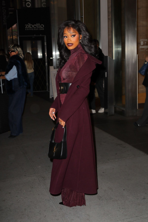 Keke Palmer Leaves SiriusXM Studios in New York, November 2024 6