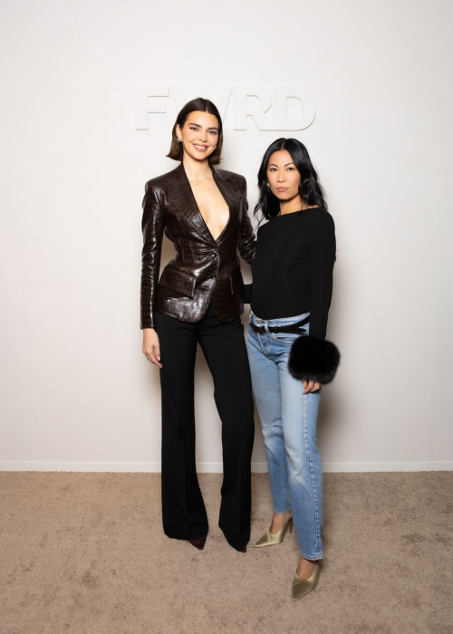 Kendall Jenner and Riassa Gerona at Revolve Holiday Shop, November 2024 4