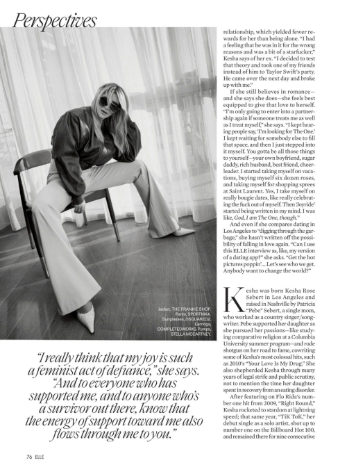 Kesha in Elle Magazine, October 2024 3