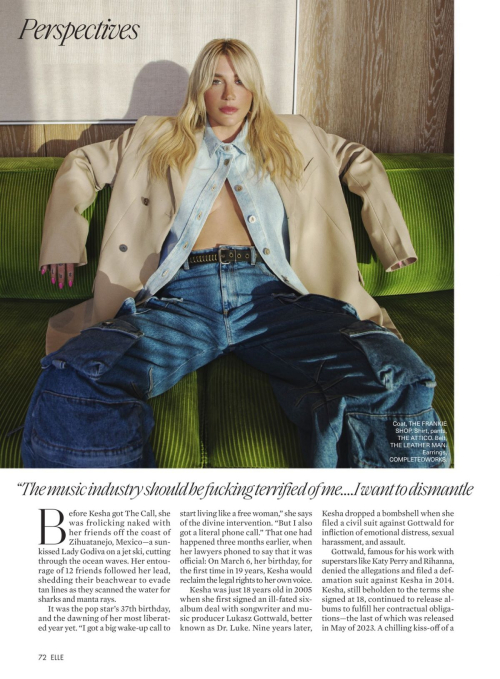 Kesha in Elle Magazine, October 2024 4