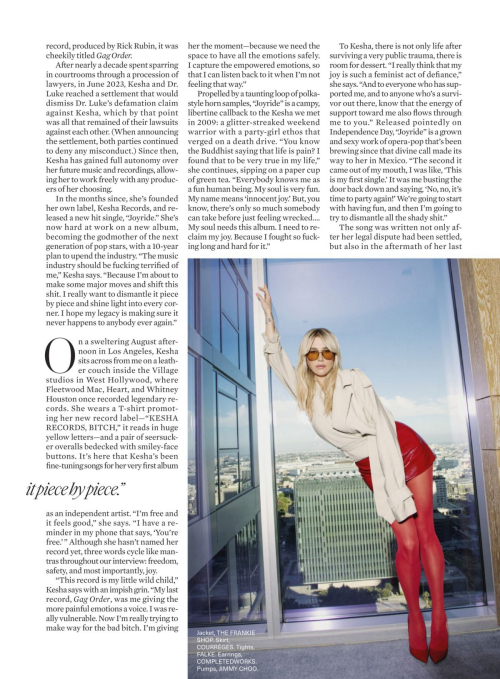 Kesha in Elle Magazine, October 2024 5