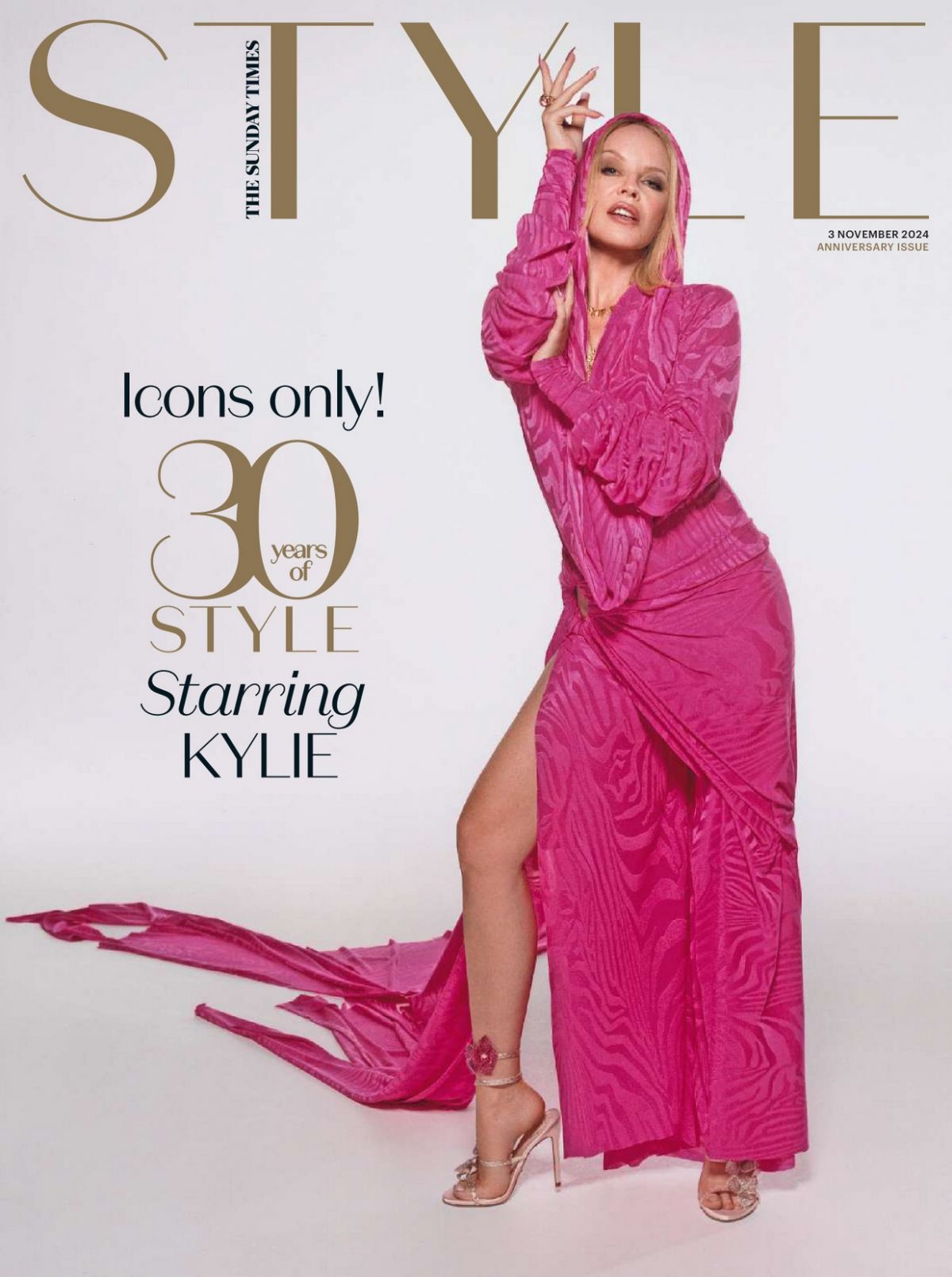 Kylie Minogue for The Sunday Times Style, Nov 2024