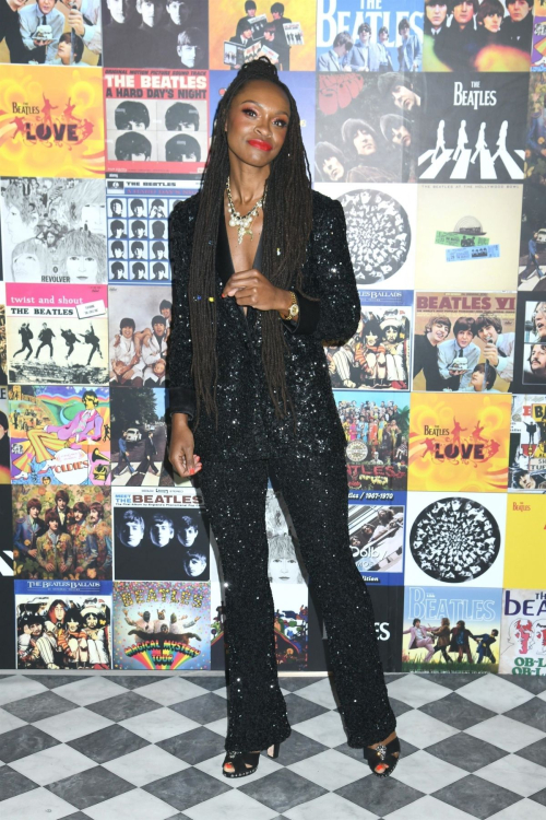 Latham Thomas at Alice + Olivia Beatles Collaboration in New York, November 2024 3