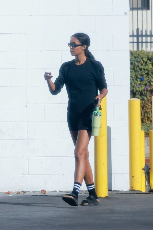 Laura Harrier at Morning Pilates Class, Los Feliz November 2024 6