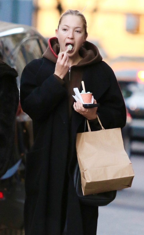 Lila Grace Moss Enjoys a Frozen Treat in New York, November 2024