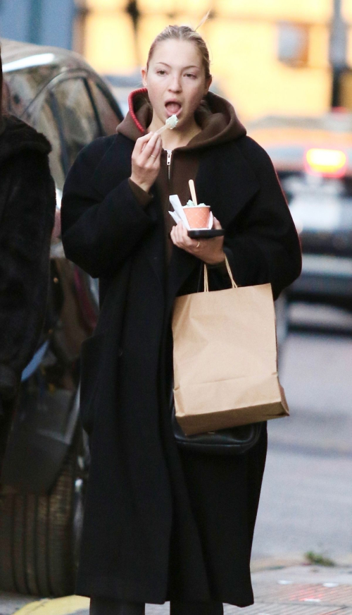 Lila Grace Moss Enjoys a Frozen Treat in New York, November 2024 1