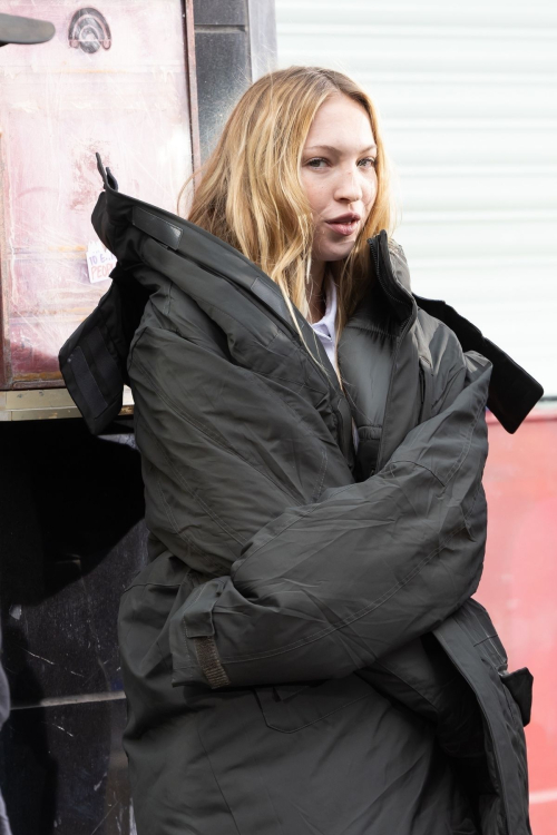 Lila Grace Moss Filming a DKNY Fashion Ad in New York, November 2024 10