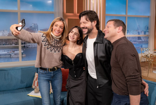 Lily Collins at This Morning TV Show London, November 2024 1