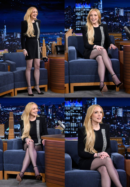 Lindsay Lohan at Tonight Show Starring Jimmy Fallon, November 2024 7