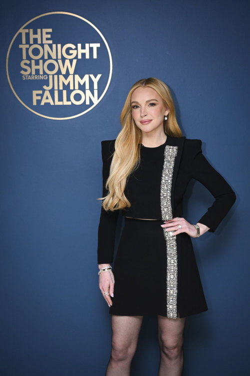 Lindsay Lohan at Tonight Show Starring Jimmy Fallon, November 2024 8