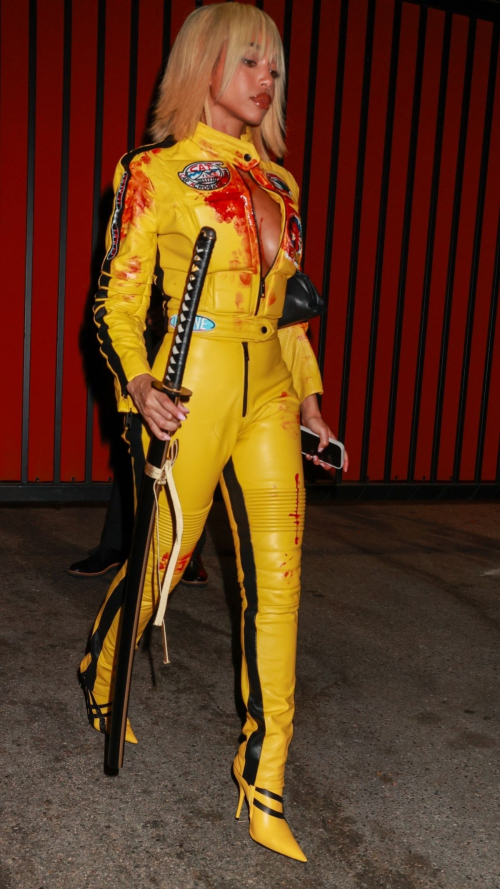 Lori Harvey at Kendall Jenner's Halloween Bash in West Hollywood, October 2024