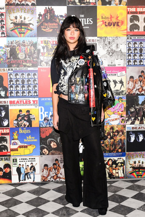 Malina Weissman at Alice + Olivia Celebrates Beatles Collaboration in New York, November 2024