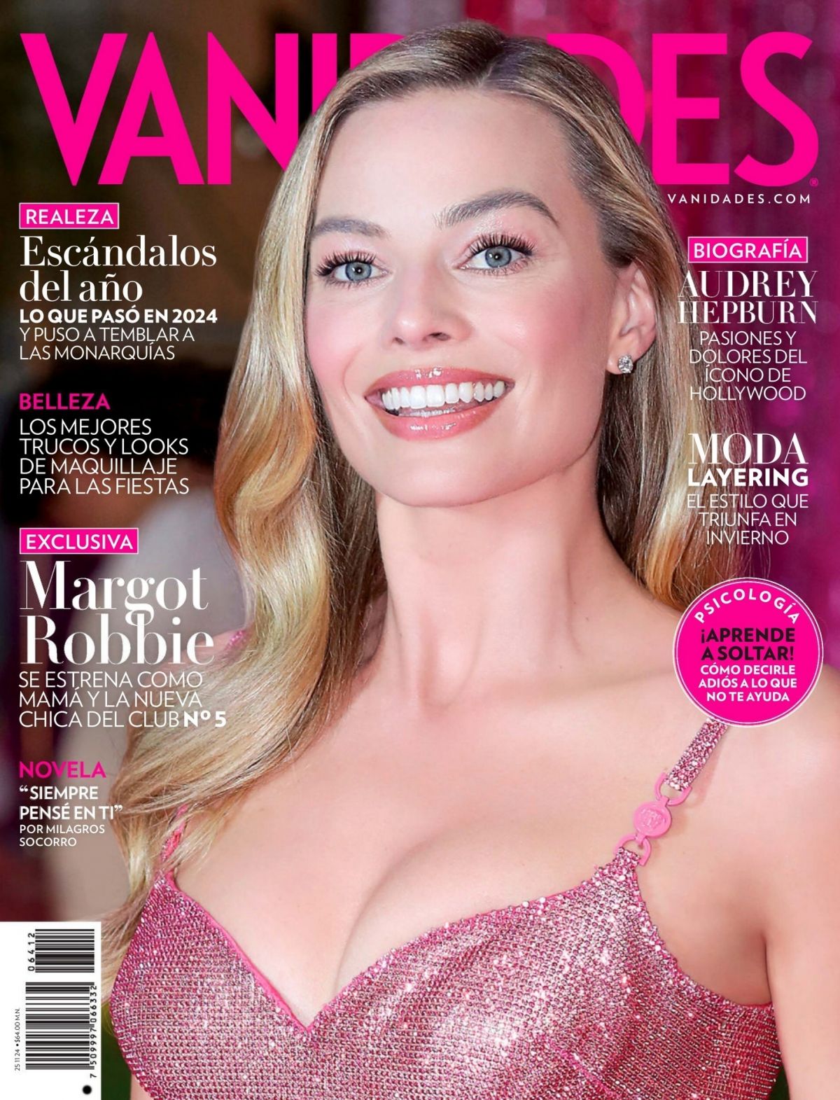 Margot Robbie in Vanidades Mexico December 2024