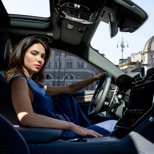 Matilda De Angelis for Maserati Grecale Folgore Promo, October 2024