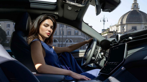 Matilda De Angelis for Maserati Grecale Folgore Promo, October 2024 1