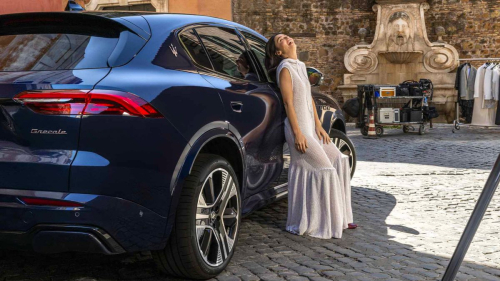 Matilda De Angelis for Maserati Grecale Folgore Promo, October 2024 2