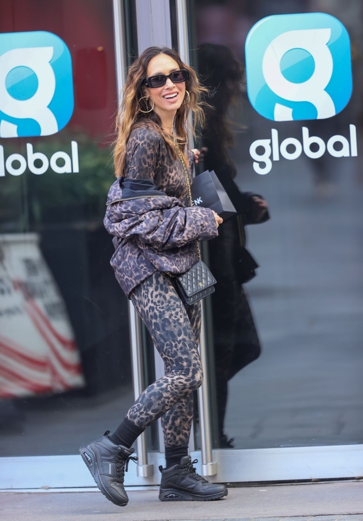 Myleene Klass Leaves Smooth Radio in London, November 2024