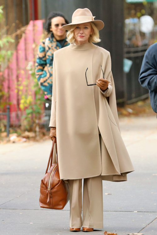 Naomi Watts on the Set of All's Fair in New York City, November 2024