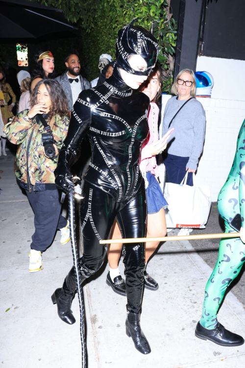 Nina Dobrev and Shaun White as Batman’s Nemesis at Kendall’s Party, Oct 2024 5