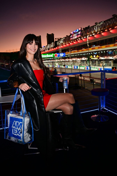 Nina Dobrev at American Express Fan Experience at F1 Grand Prix Las Vegas, November 2024 1