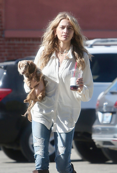 Paris Jackson Out with Dog in West Hollywood, Nov 2024