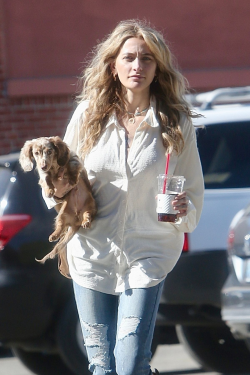 Paris Jackson Out with Dog in West Hollywood, Nov 2024 1