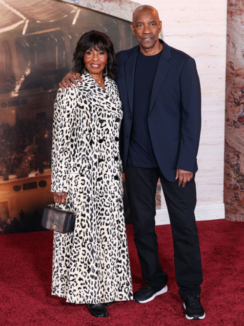 Pauletta and Denzel Washington at Gladiator II Premiere, November 2024