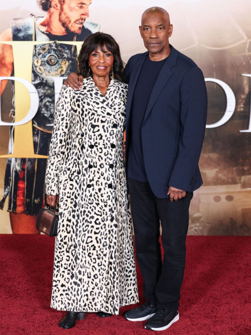 Pauletta and Denzel Washington at Gladiator II Premiere, November 2024 2