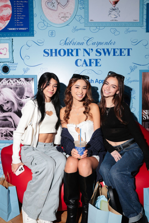 Rachel Brockman at Sabrina Carpenter's LA Short N' Sweet Cafe Event in West Hollywood, November 2024