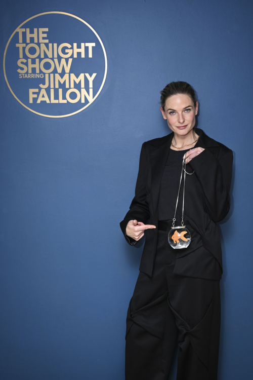 Rebecca Ferguson at Tonight Show Starring Jimmy Fallon, November 2024