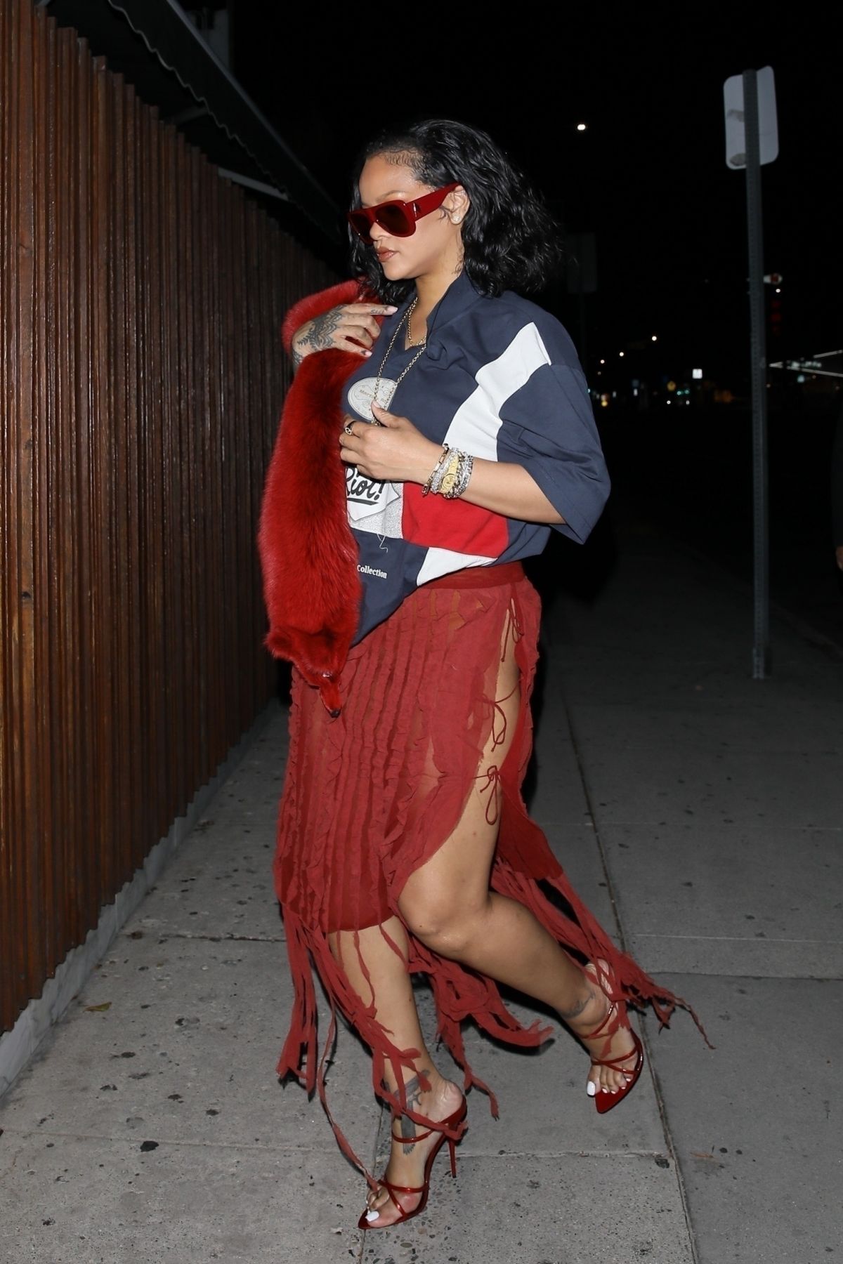 Rihanna Arrives at The Nice Guy in West Hollywood, November 2024